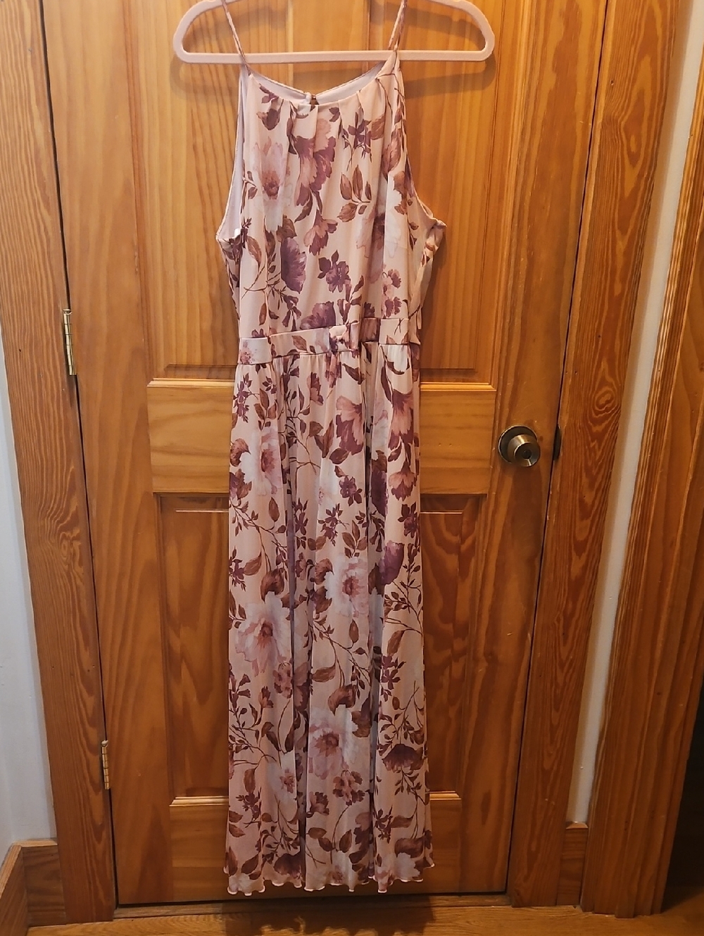 Floral Maxi Dress - Blush Pink